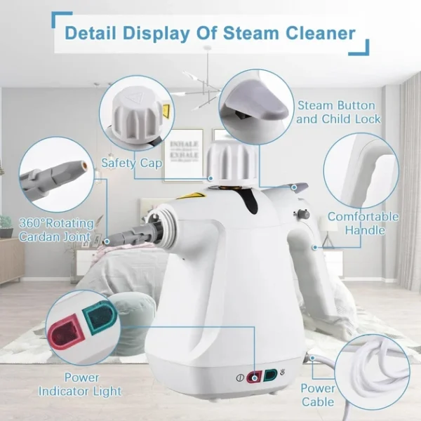 Відпарювач з функцією пароочисника Steam Cleaner 958 - Зображення 6
