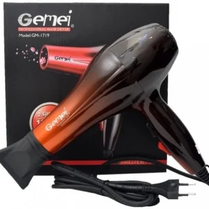 Професійний фен для волосся Gemei GM-1719 2 швидкості 3 режими нагрівання холодне обдування 1800 Вт